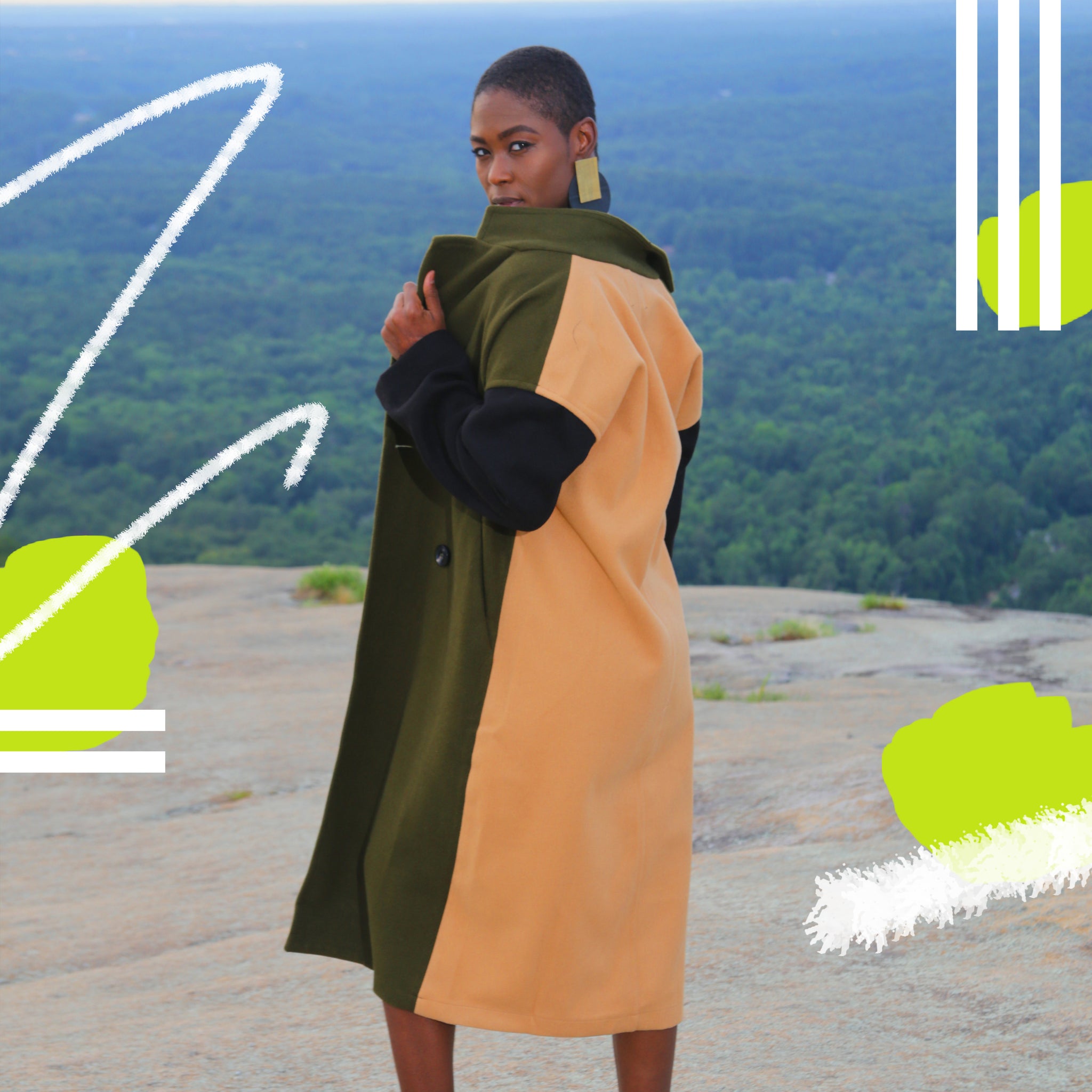 Sporty Spice Trench – Les Simone™ LLC